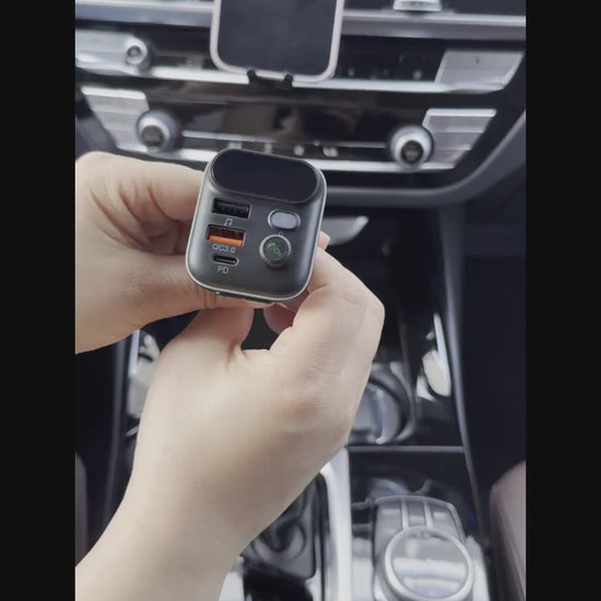20W QC30PD Wireless Car Charger  FM Transmitter