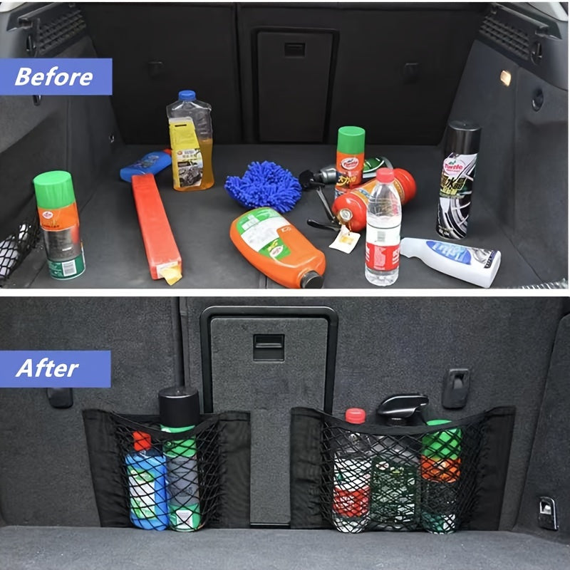 HeavyDuty Car Trunk Organizer Net  Storage Bags