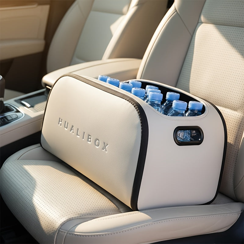 Luxury Leather Car Organizer Spacious Passenger  Trunk Storage