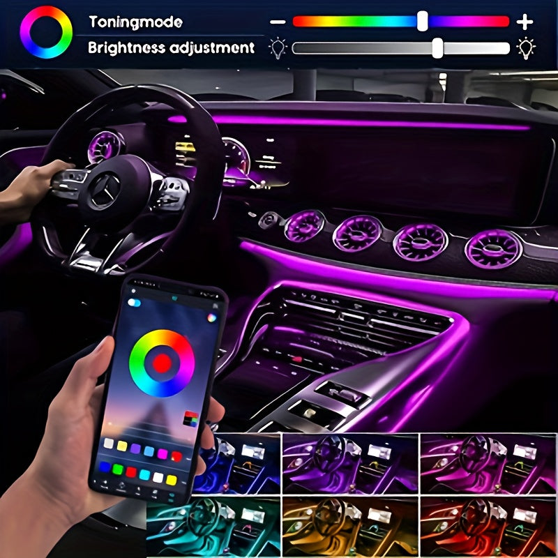 AppControlled Music Sync 5in1 Car LED Atmosphere Kit